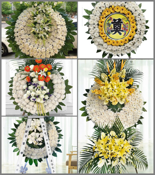 四川绵阳江油市武都镇北山村花圈速递